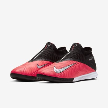 Nike Phantom Vision 2 Academy Dynamic Fit IC - Férfi Focicipő - Piros/Fekete/Metal Titán